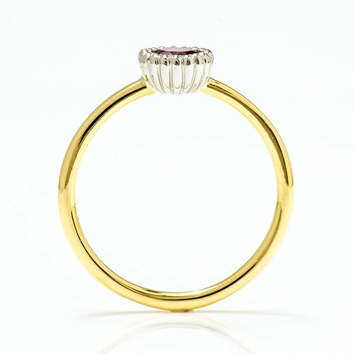 umu -アム- FINE JEWELRY STUIDIOK18/PT900 ルベライト コンビネーション リング 「figaro」rg0798_s.jpg