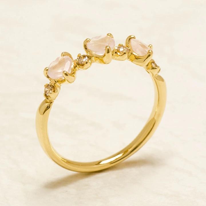 umu -アム- FINE JEWELRY STUIDIOローズクォーツ ダイヤモンド リング 「carino」rg0799_kanban2.jpg