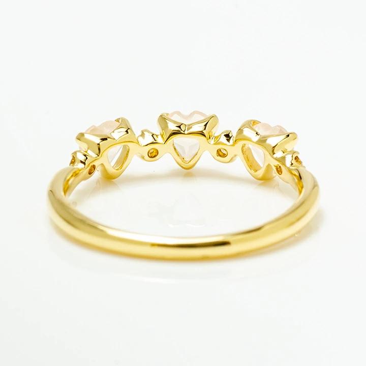 umu -アム- FINE JEWELRY STUIDIOローズクォーツ ダイヤモンド リング 「carino」rg0799_u.jpg