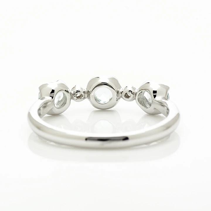 umu -アム- FINE JEWELRY STUIDIOK18 アクアマリン ダイヤモンド リング 「attore」rg0807_u.jpg