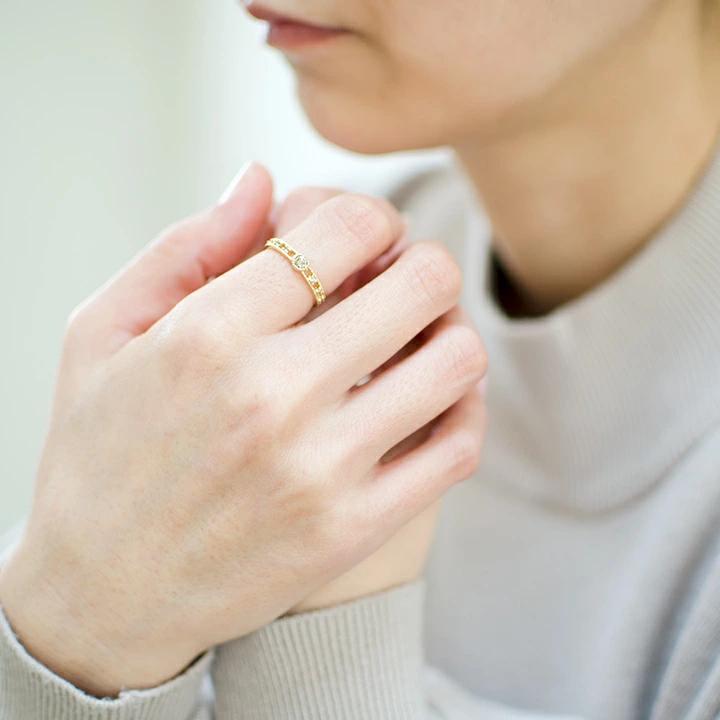 umu -アム- FINE JEWELRY STUIDIOブラウンダイヤモンド リング 「delicatura」rg0813_i2.jpg
