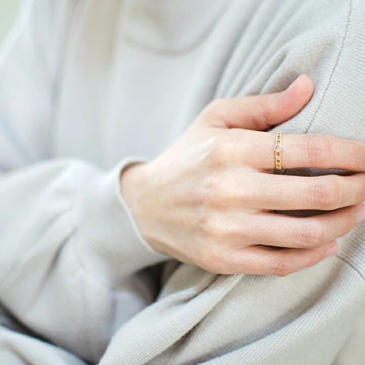 umu -アム- FINE JEWELRY STUIDIOブラウンダイヤモンド リング 「delicatura」rg0813_i3.jpg