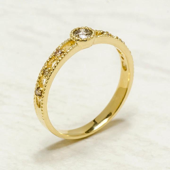umu -アム- FINE JEWELRY STUIDIOブラウンダイヤモンド リング 「delicatura」rg0813_kanban2.jpg