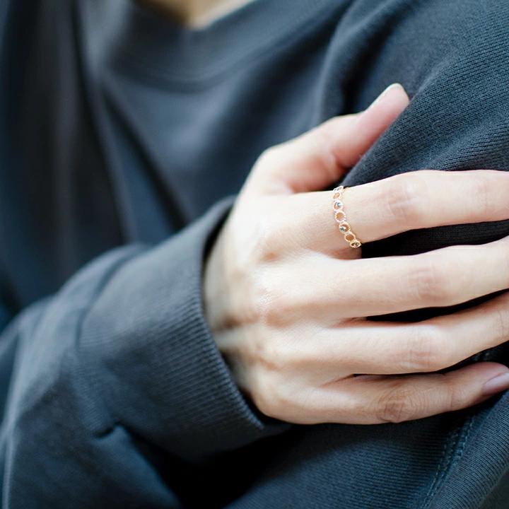 umu -アム- FINE JEWELRY STUIDIOブルーダイヤモンド リング 「diafano」rg0817_i3.jpg