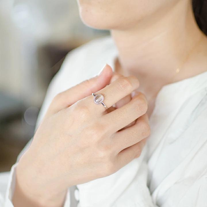 umu -アム- FINE JEWELRY STUIDIOシリマナイトキャッツアイ リング 「lince」rg0819_i2.jpg