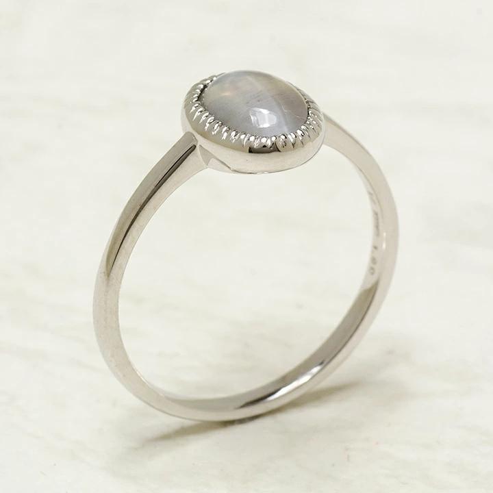 umu -アム- FINE JEWELRY STUIDIOシリマナイトキャッツアイ リング 「lince」rg0819_kanban2.jpg