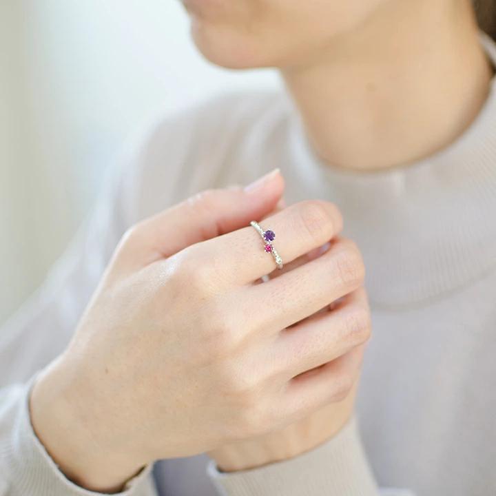 umu -アム- FINE JEWELRY STUIDIOK18 ロマンティックカラー ダイヤモンド リング 「galassia」rg0826_i2.jpg