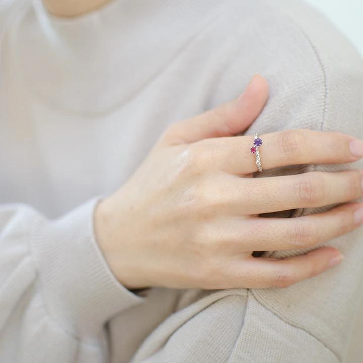 umu -アム- FINE JEWELRY STUIDIOK18 ロマンティックカラー ダイヤモンド リング 「galassia」rg0826_i3.jpg