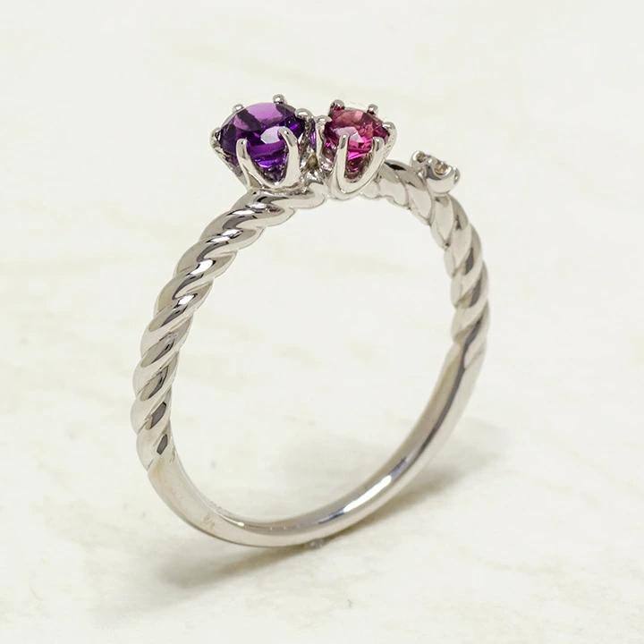 umu -アム- FINE JEWELRY STUIDIOK18 ロマンティックカラー ダイヤモンド リング 「galassia」rg0826_kanban2.jpg