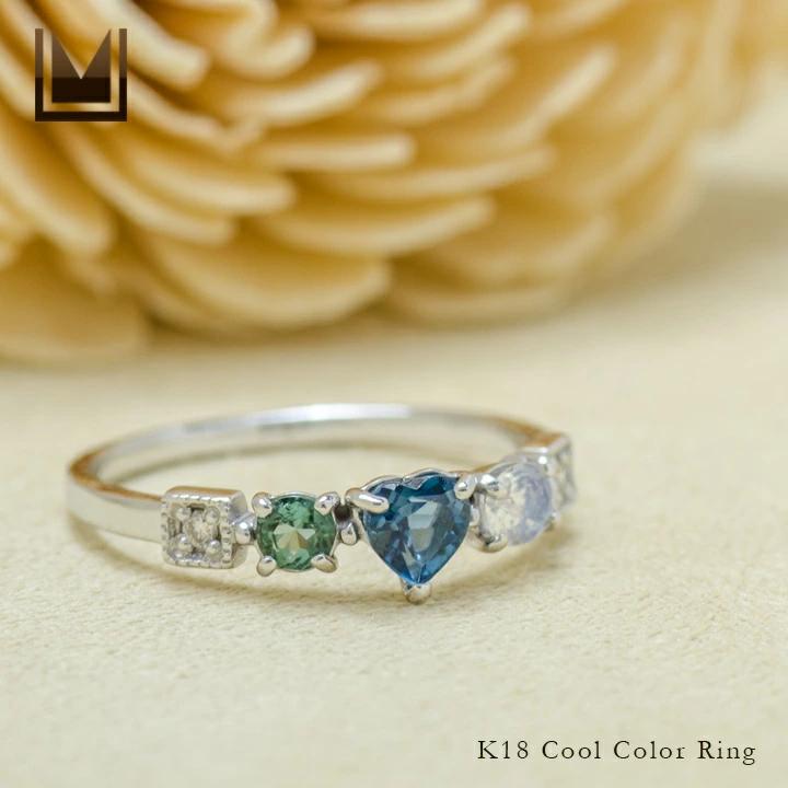 umu -アム- FINE JEWELRY STUIDIOK18 クールカラー リング 「chicca」rg0827_1.jpg