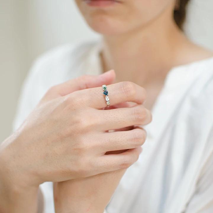 umu -アム- FINE JEWELRY STUIDIOK18 クールカラー リング 「chicca」rg0827_i2.jpg