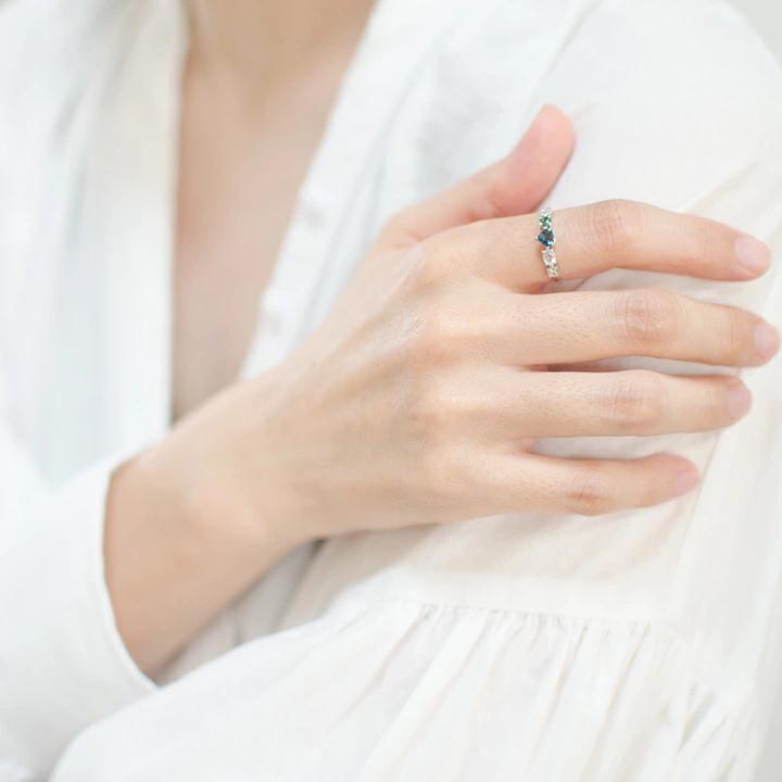 umu -アム- FINE JEWELRY STUIDIOK18 クールカラー リング 「chicca」rg0827_i3.jpg