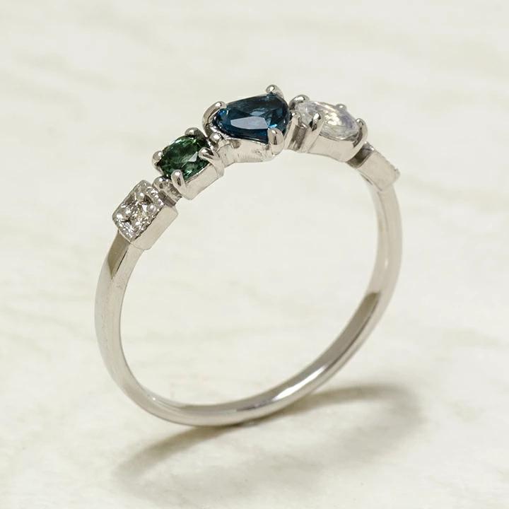 umu -アム- FINE JEWELRY STUIDIOK18 クールカラー リング 「chicca」rg0827_kanban2.jpg