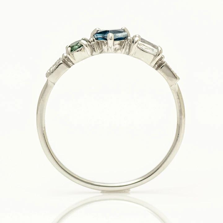 umu -アム- FINE JEWELRY STUIDIOK18 クールカラー リング 「chicca」rg0827_s.jpg