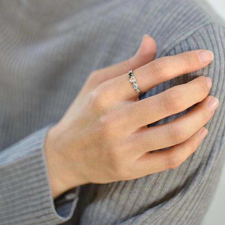 umu -アム- FINE JEWELRY STUIDIOK18 ファンタスティックカラー リング 「chicca」rg0828_i3.jpg