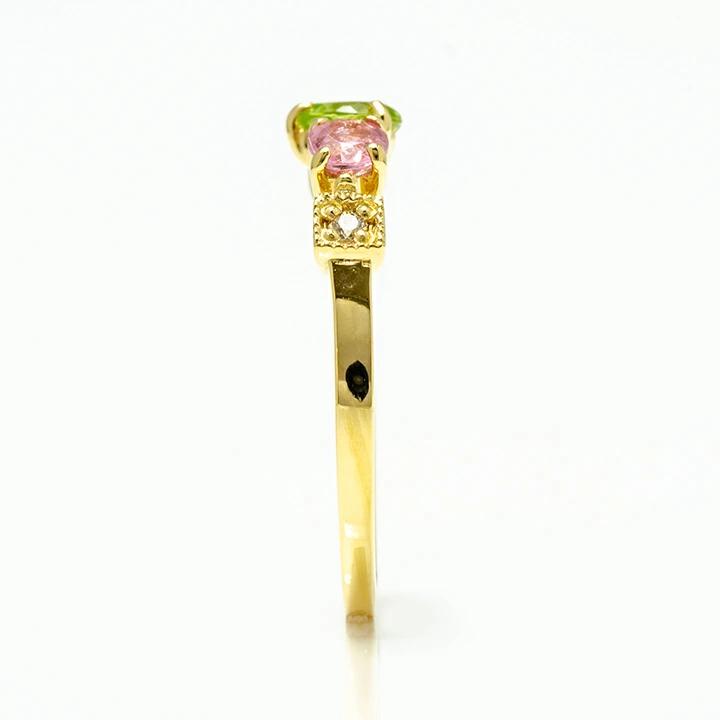 umu -アム- FINE JEWELRY STUIDIOK18 フェミニンカラー リング 「chicca」rg0830_y.jpg