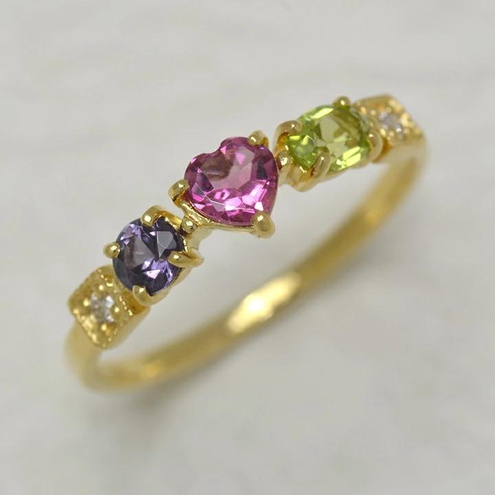 umu -アム- FINE JEWELRY STUIDIOK18 ロマンティックカラー リング 「chicca」rg0831_kanban2.jpg