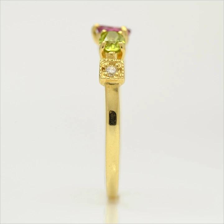 umu -アム- FINE JEWELRY STUIDIOK18 ロマンティックカラー リング 「chicca」rg0831_y.jpg