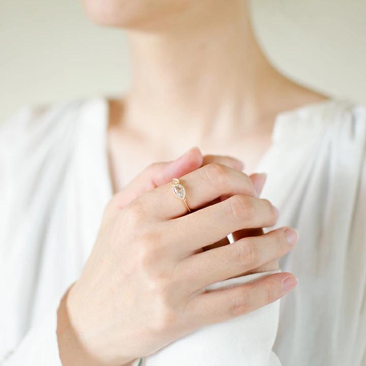 umu -アム- FINE JEWELRY STUIDIOアクアマリン ダイヤモンド リング 「pianto」rg0832_i2.jpg