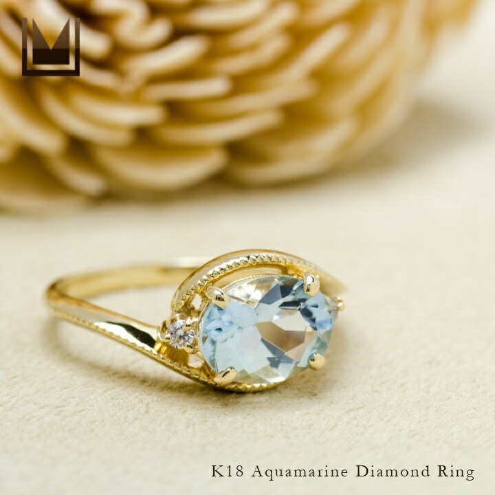 umu -アム- FINE JEWELRY STUIDIOアクアマリン ダイヤモンド リング 「pristino」rg0833_1.jpg