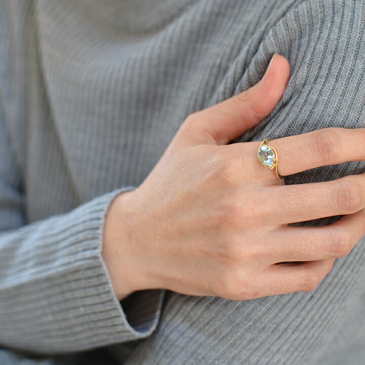 umu -アム- FINE JEWELRY STUIDIOアクアマリン ダイヤモンド リング 「pristino」rg0833_i3.jpg