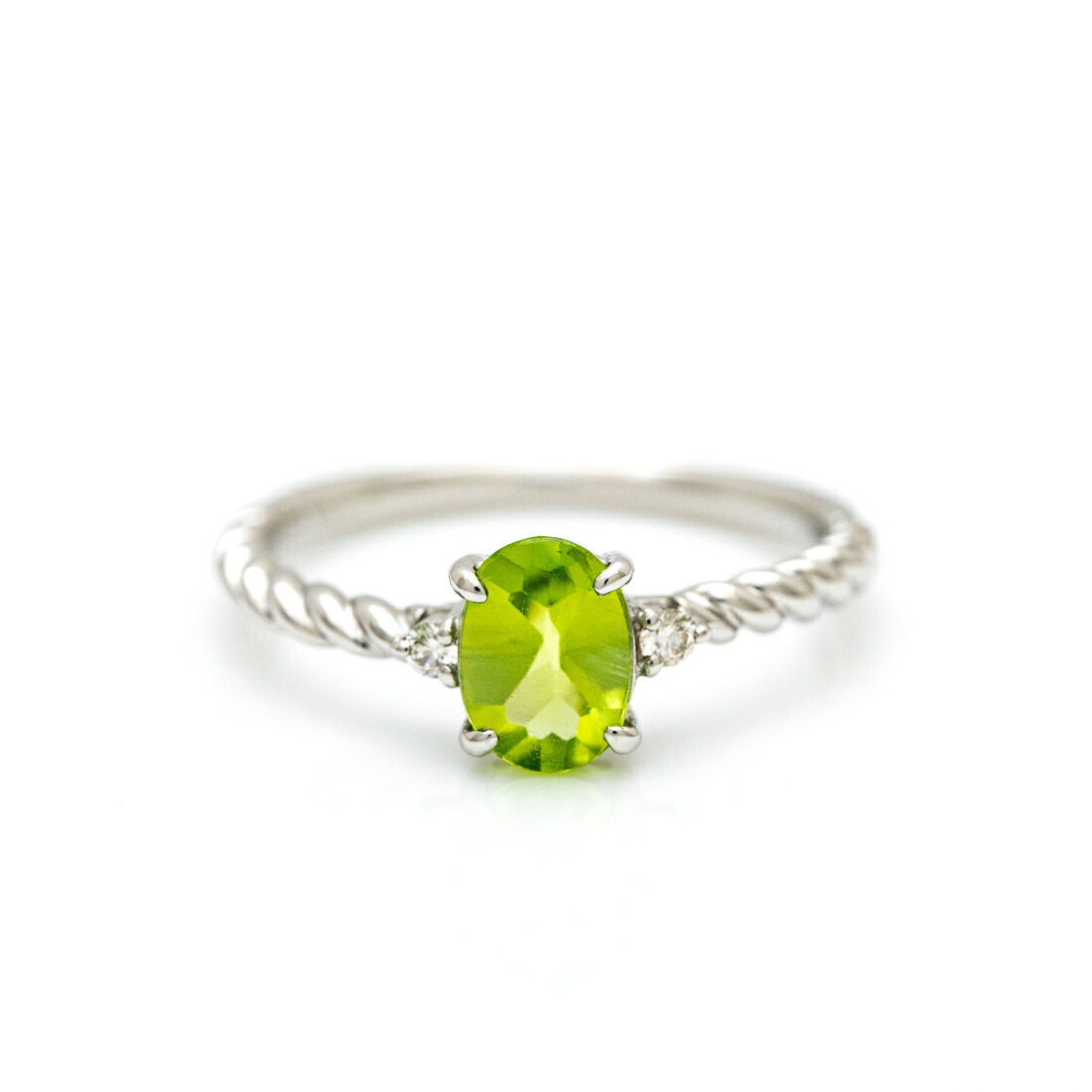umu -アム- FINE JEWELRY STUIDIO | ペリドット ダイヤモンド リング 「gelatina」 | 画像[rg0839_m.jpg]
