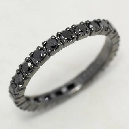 CORE JEWELS テミス ブラックダイヤ フルエタニティ リング K18 K18 ブラックダイヤモンド フルエタニティリング[商品番号