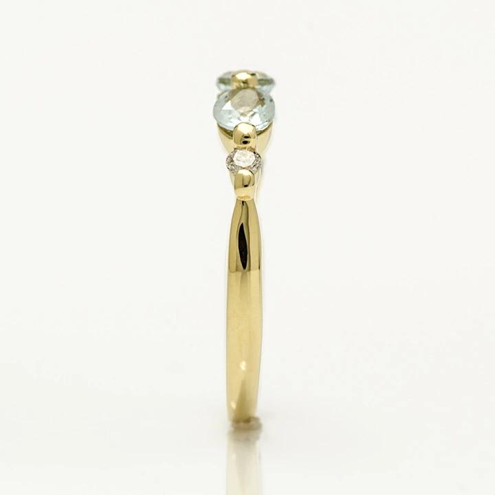 K18 アクアマリン ダイヤモンド リング 「desto」[商品番号:RG0852