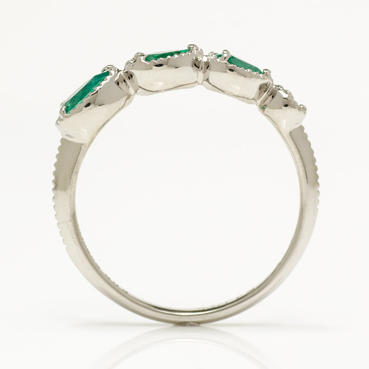 umu -アム- FINE JEWELRY STUIDIOK18 エメラルド ダイヤモンド リング 「mattino」rg0859_s.jpg