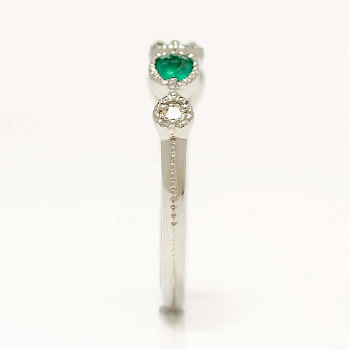 umu -アム- FINE JEWELRY STUIDIOK18 エメラルド ダイヤモンド リング 「mattino」rg0859_y.jpg