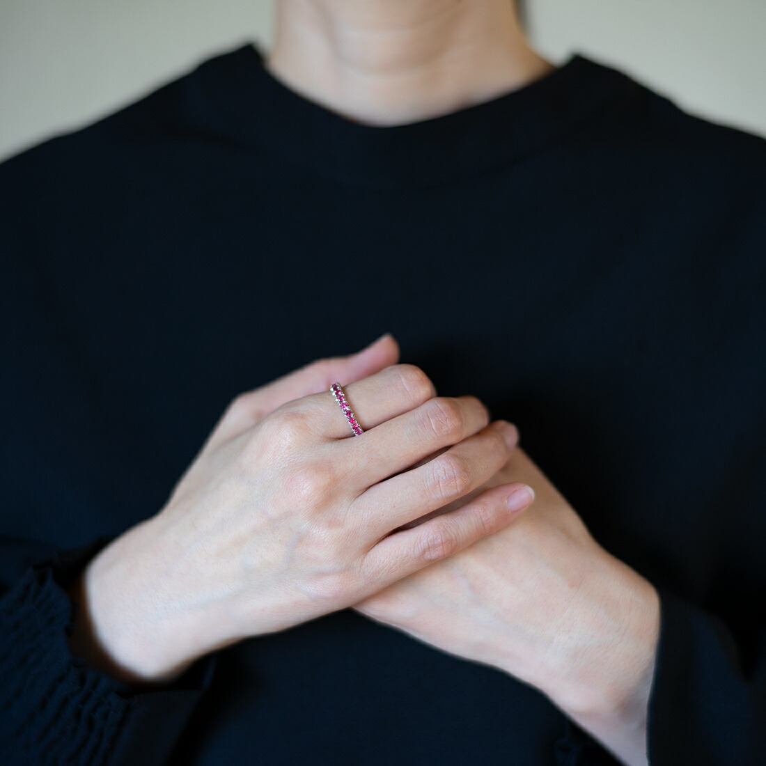 umu -アム- FINE JEWELRY STUIDIOレッドスピネル フルエタニティリングrg0864_i2.jpg