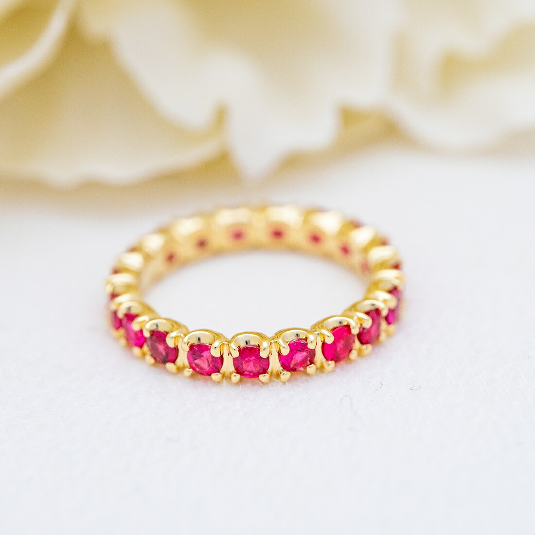 umu -アム- FINE JEWELRY STUIDIOレッドスピネル フルエタニティリングrg0864_yg_1.jpg