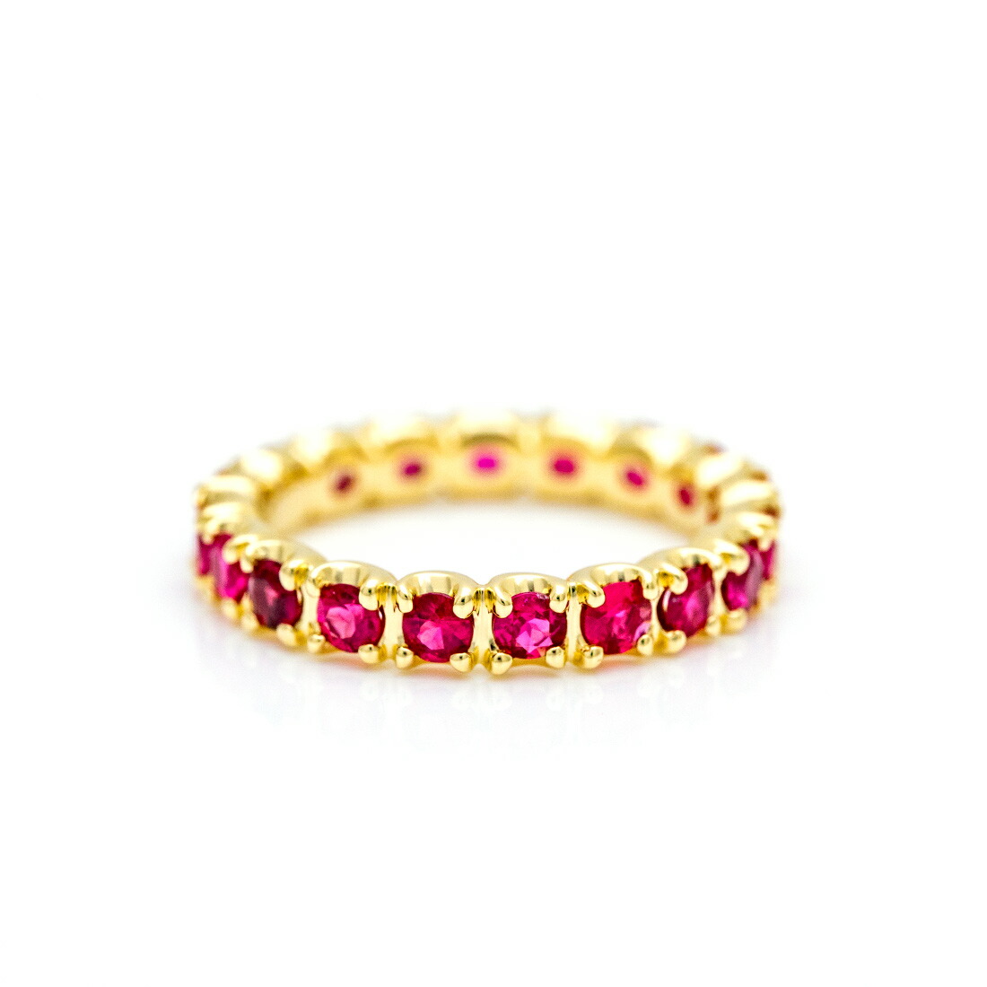 umu -アム- FINE JEWELRY STUIDIOレッドスピネル フルエタニティリングrg0864_yg_m.jpg