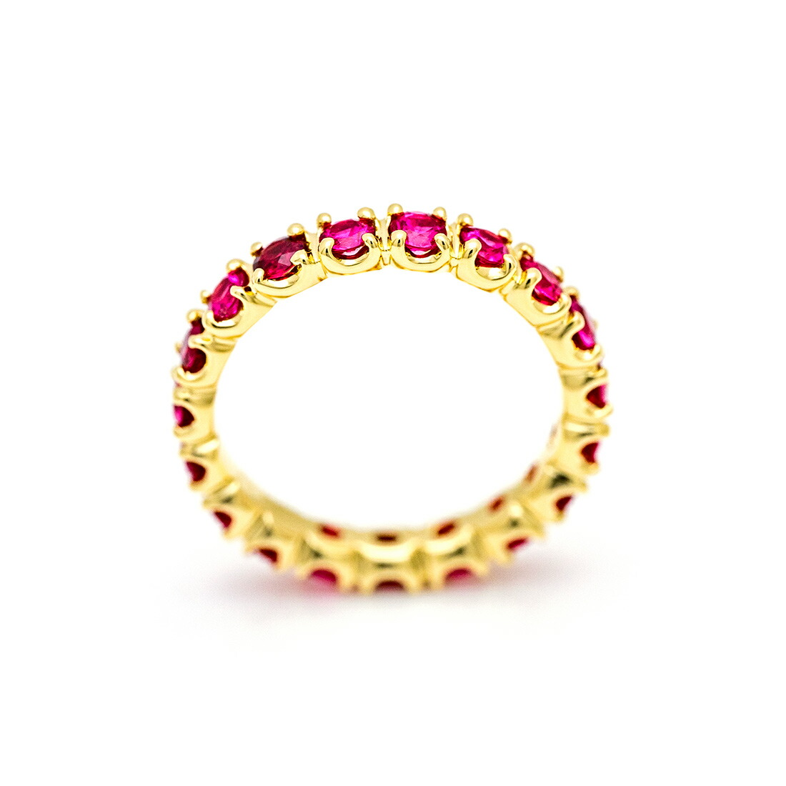 umu -アム- FINE JEWELRY STUIDIOレッドスピネル フルエタニティリングrg0864_yg_s.jpg
