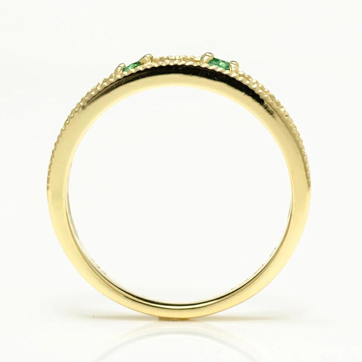 K18 エメラルド ダイヤモンド リング 「blonda」[商品番号:RG0868