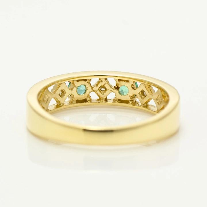 k18エメラルド・ダイヤモンドリング Emerald K18エメラルド ダイヤモンドリング (NO.49058) – JEX宝石