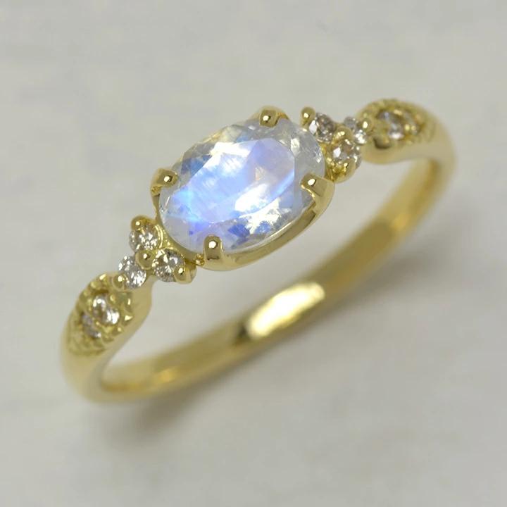 umu -アム- FINE JEWELRY STUIDIOK18 ブルームーンストーン ダイヤモンド リング 「amanza」rg0870_kanban2.jpg