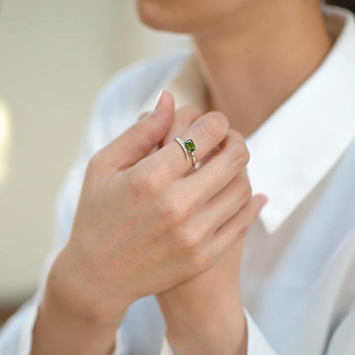 umu -アム- FINE JEWELRY STUIDIOK18 グリーントルマリン リング 「foresta」rg0874_i2.jpg