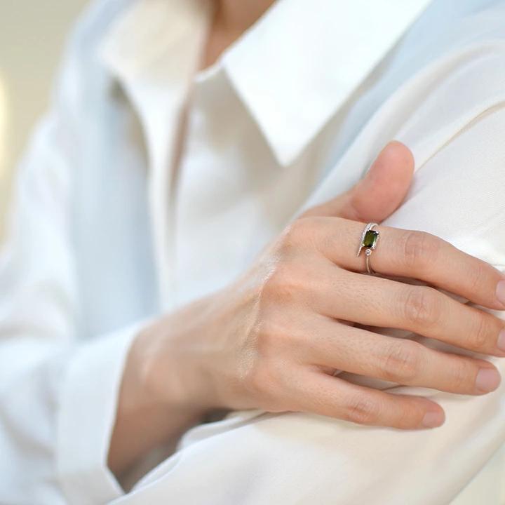 umu -アム- FINE JEWELRY STUIDIOK18 グリーントルマリン リング 「foresta」rg0874_i3.jpg