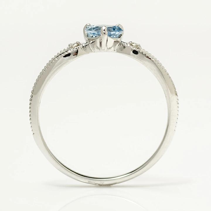 umu -アム- FINE JEWELRY STUIDIOサンタマリアアクアマリン ダイヤモンド リング 「corale」rg0875_s.jpg