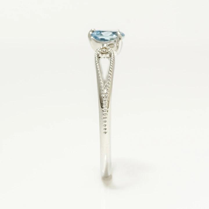 umu -アム- FINE JEWELRY STUIDIOサンタマリアアクアマリン ダイヤモンド リング 「corale」rg0875_y.jpg