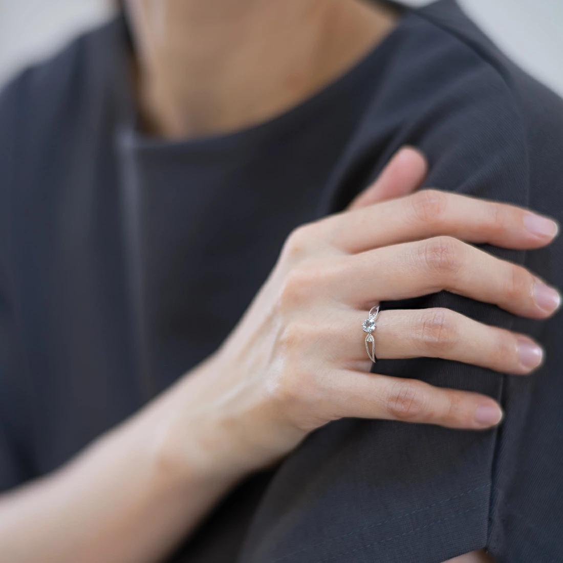 umu -アム- FINE JEWELRY STUIDIOアクアマリン ダイヤモンド リング 「rubacuori」rg0878_i3.jpg