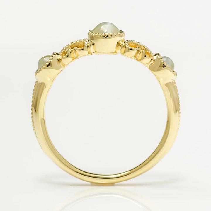 umu -アム- FINE JEWELRY STUIDIOK18 クリソベリルキャッツアイ リング 「fata」rg0880_s.jpg