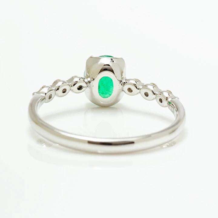 K18 エメラルド ダイヤモンド リング 「bellezza」[商品番号:RG0881