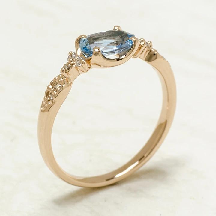 umu -アム- FINE JEWELRY STUIDIOサンタマリアアクアマリン ダイヤモンド リング 「amanza」rg0897_kanban2.jpg