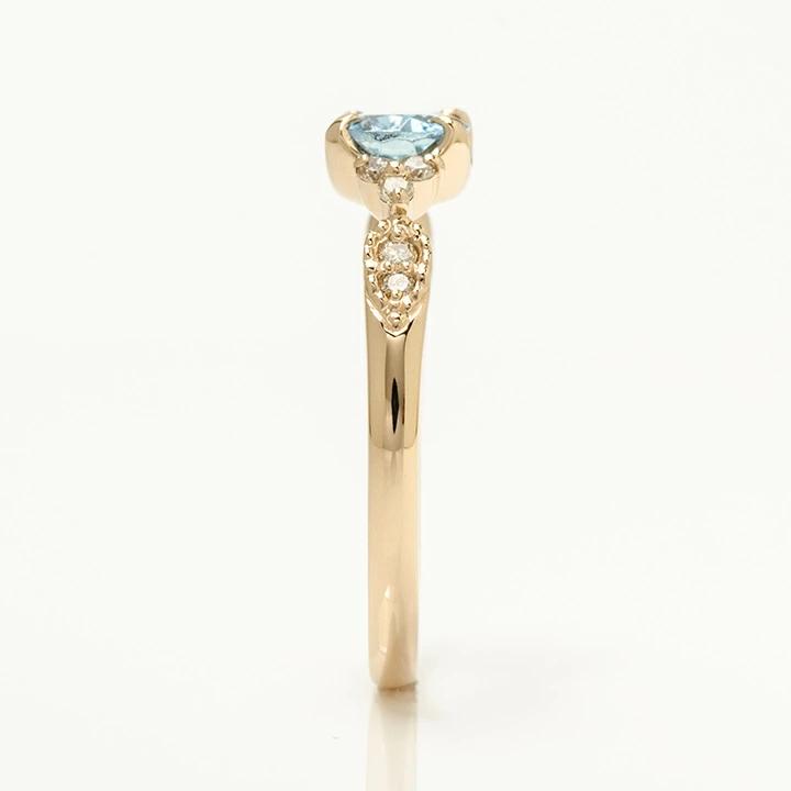 umu -アム- FINE JEWELRY STUIDIOサンタマリアアクアマリン ダイヤモンド リング 「amanza」rg0897_y.jpg