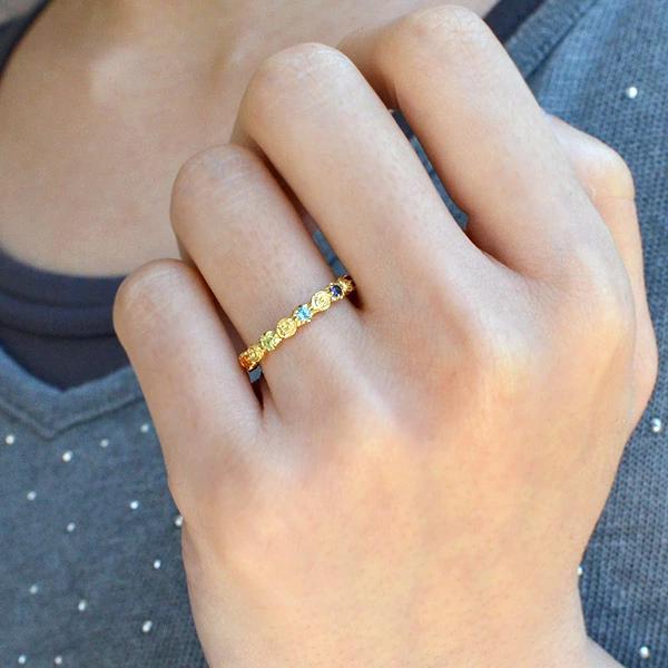 umu -アム- FINE JEWELRY STUIDIOK18 アミュレット バラモチーフ リング 「rosa」rg0901_i2.jpg