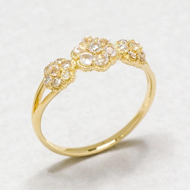 umu -アム- FINE JEWELRY STUIDIOK18 ブルームーンストーン ダイヤモンド フラワーモチーフ リング 「parterre」rg0904_kanban2.jpg