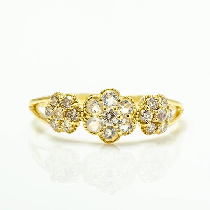 umu -アム- FINE JEWELRY STUIDIOK18 ブルームーンストーン ダイヤモンド フラワーモチーフ リング 「parterre」rg0904_m.jpg