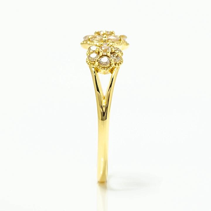 umu -アム- FINE JEWELRY STUIDIOK18 ブルームーンストーン ダイヤモンド フラワーモチーフ リング 「parterre」rg0904_y.jpg